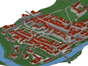 3D visualization of historical town