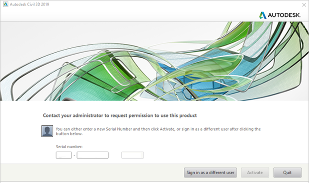 Autodesk-Contact your administratorto request permission to use this product