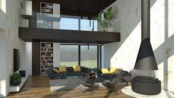 3D rendering-living room