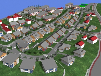 3D rendering-residential quarter