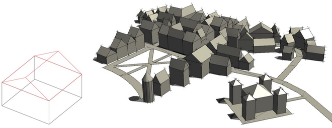 AutoCAD Architectural Tools-3D town models