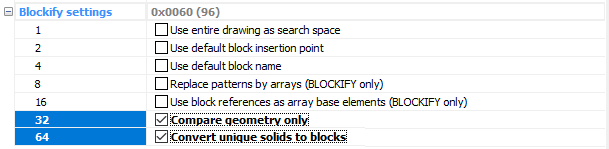 BricsCAD Blockify Settings