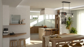 3D rendering-dining room